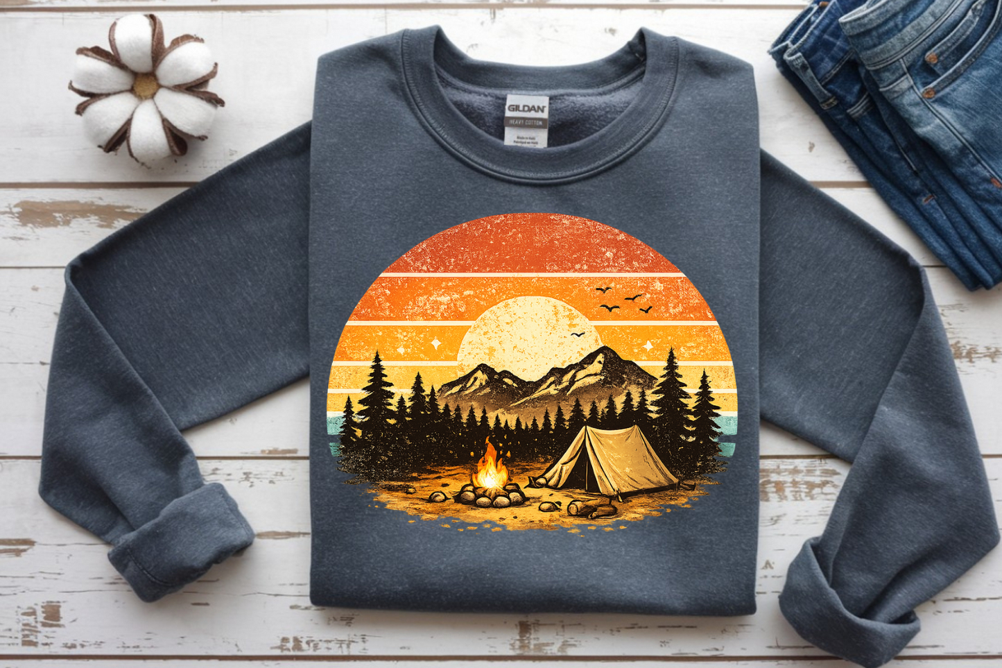 Retro Camping DTF Transfer