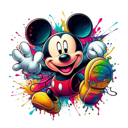 Colorful Mickey DTF Transfer