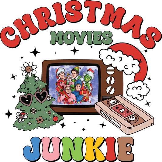 Christmas Junkie DTF Transfer