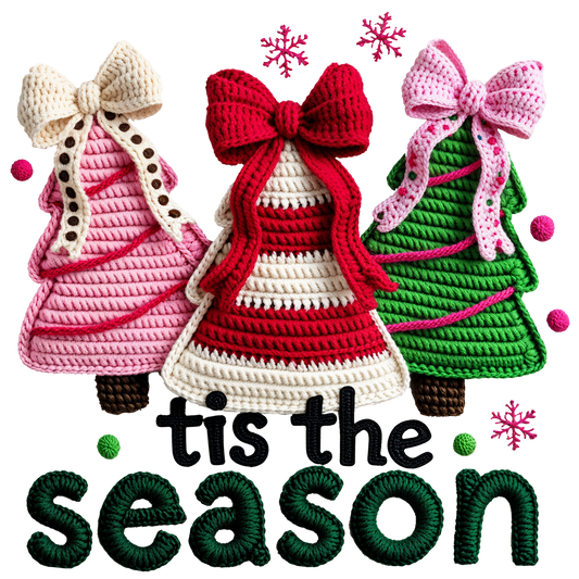 Crocheted Til the season DTF Transfer