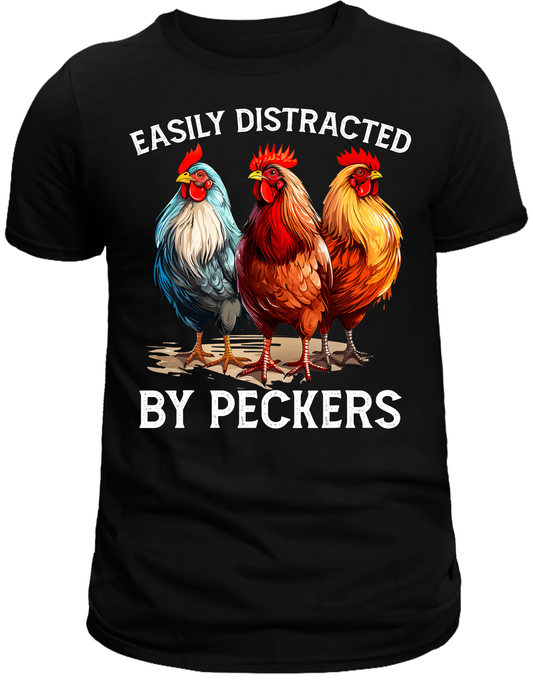 Distracted by peckers DTF Transfer