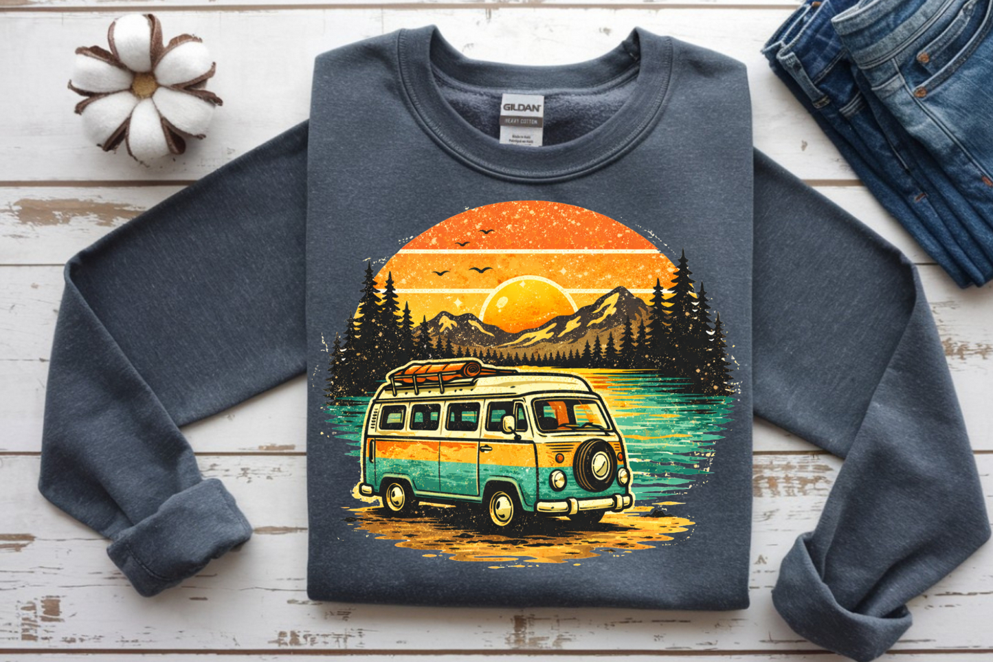 Retro camper DTF Transfer