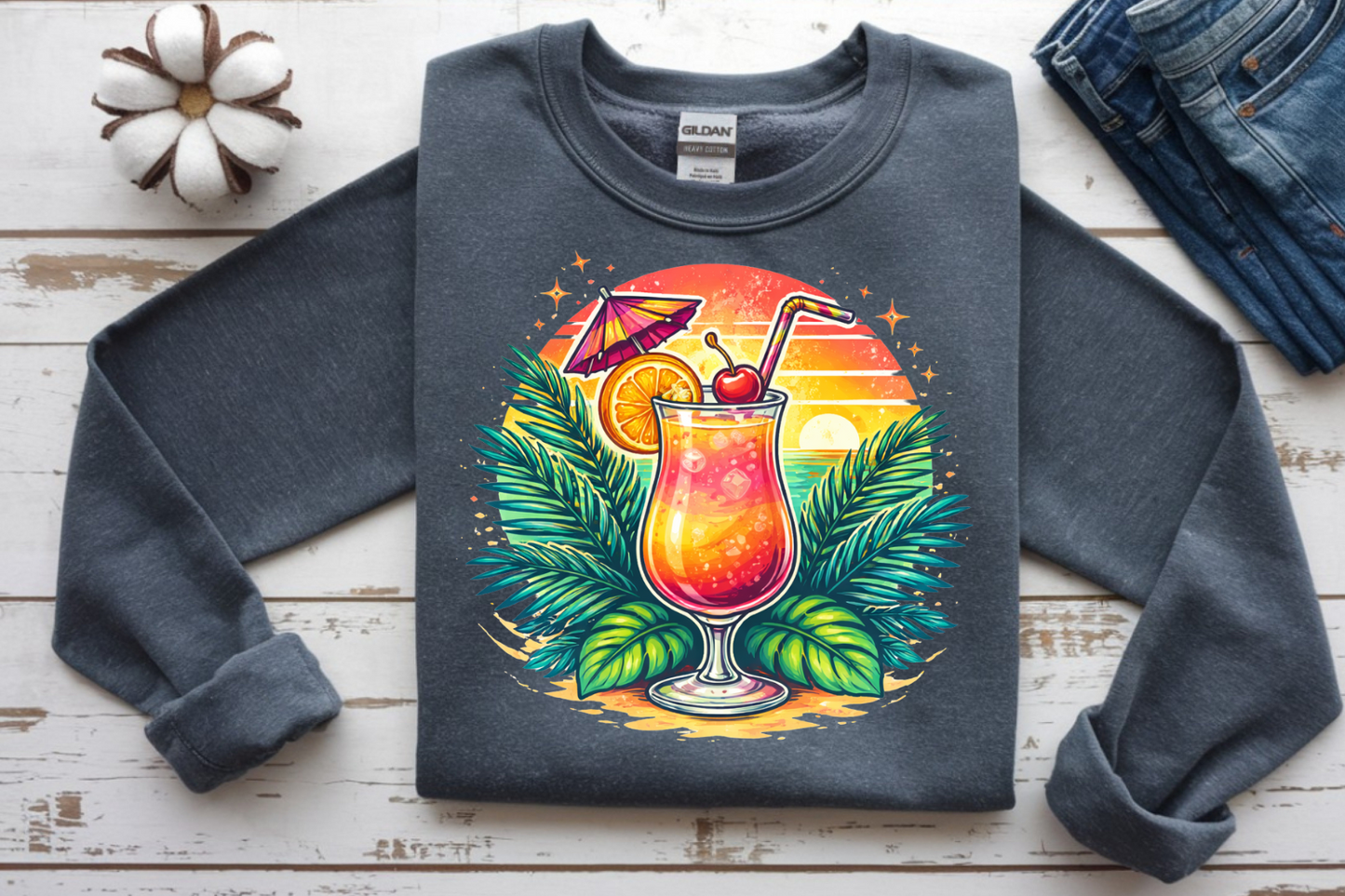 Summer Cocktail DTF Transfer