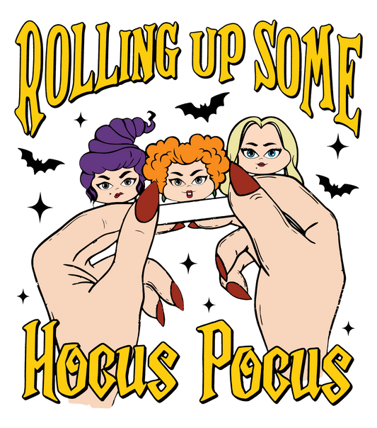 Rolling up some hocus pocus DTF Transfer