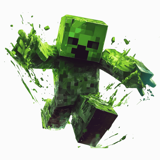 Minecraft Creeper DTF Transfer