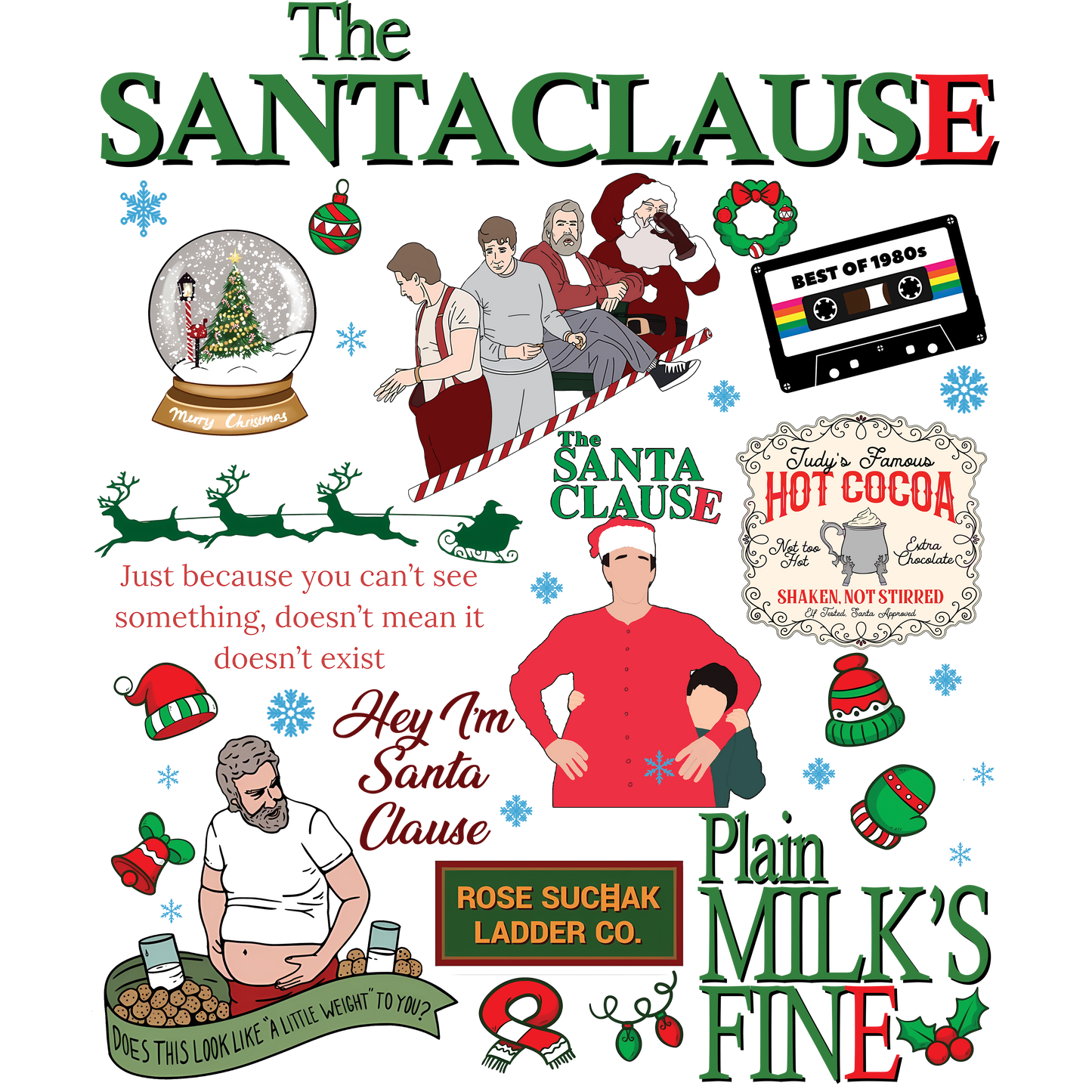 The Santa Claus Theme  DTF Transfer