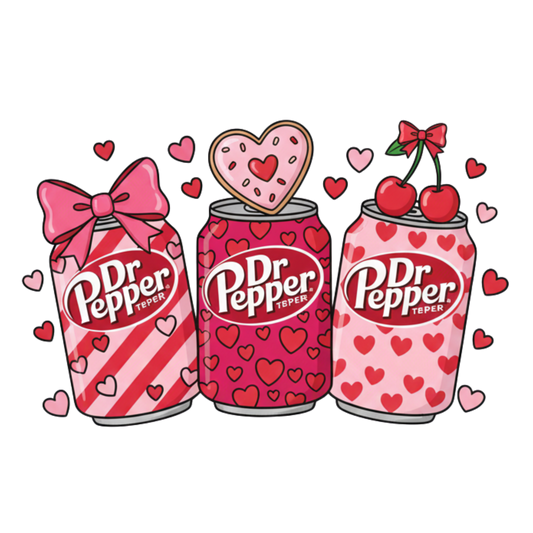 Dr. Pepper theme DTF Transfer