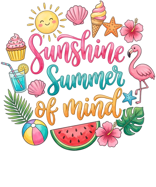 Sunshine summer of mind DTF Transfer