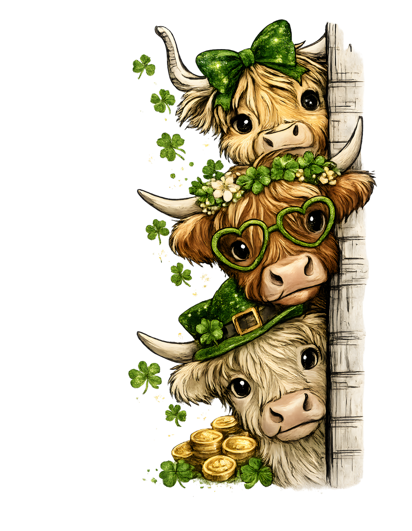 Peeking Cow's DTF Transfer
