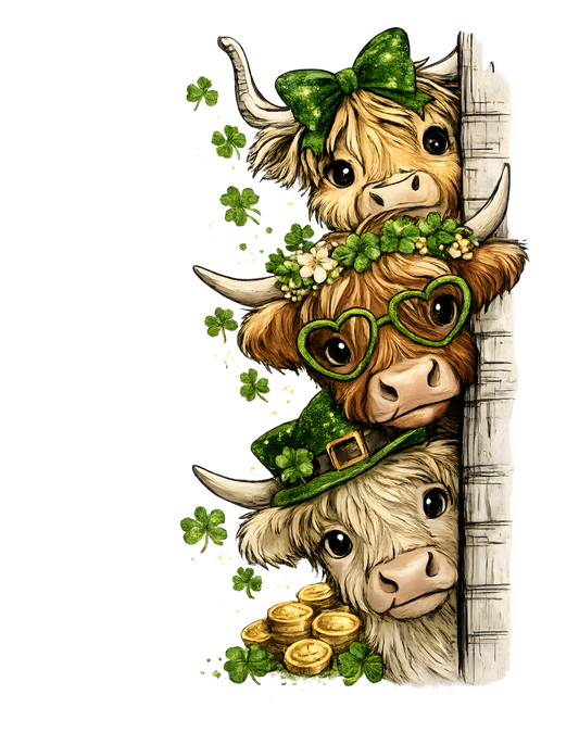 Peeking Cow's DTF Transfer