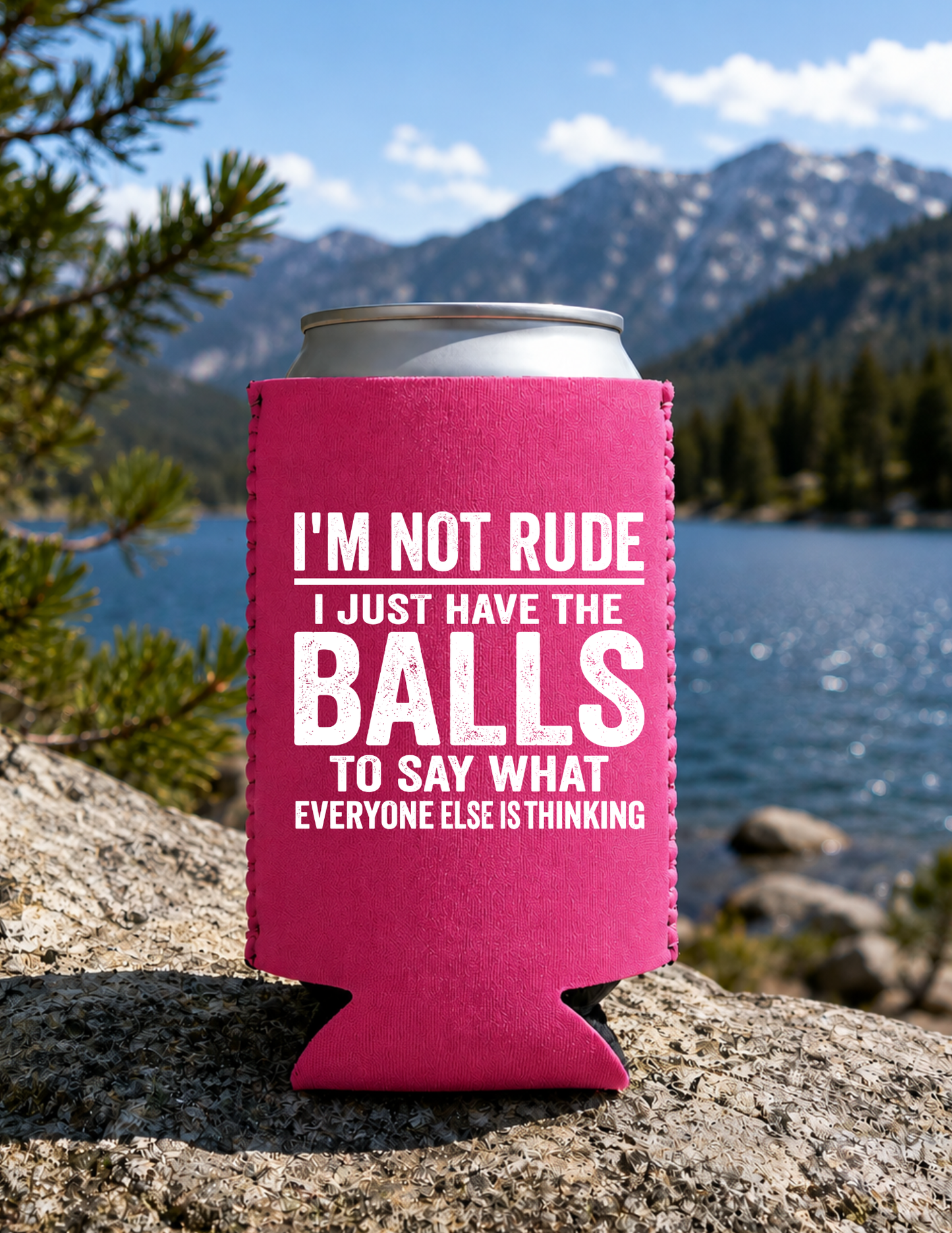I'm not Rude.... DTF Koozie