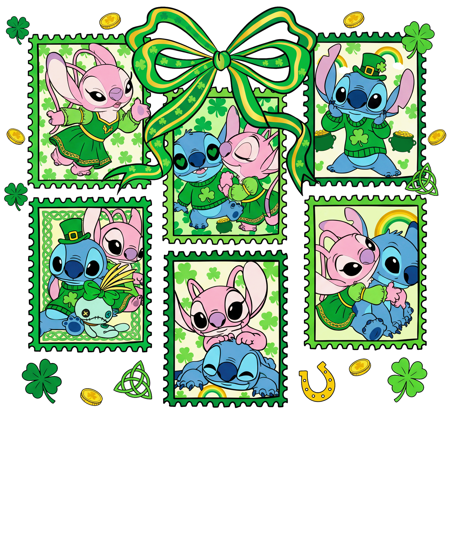Stitch Patty's Theme DTF Transfer