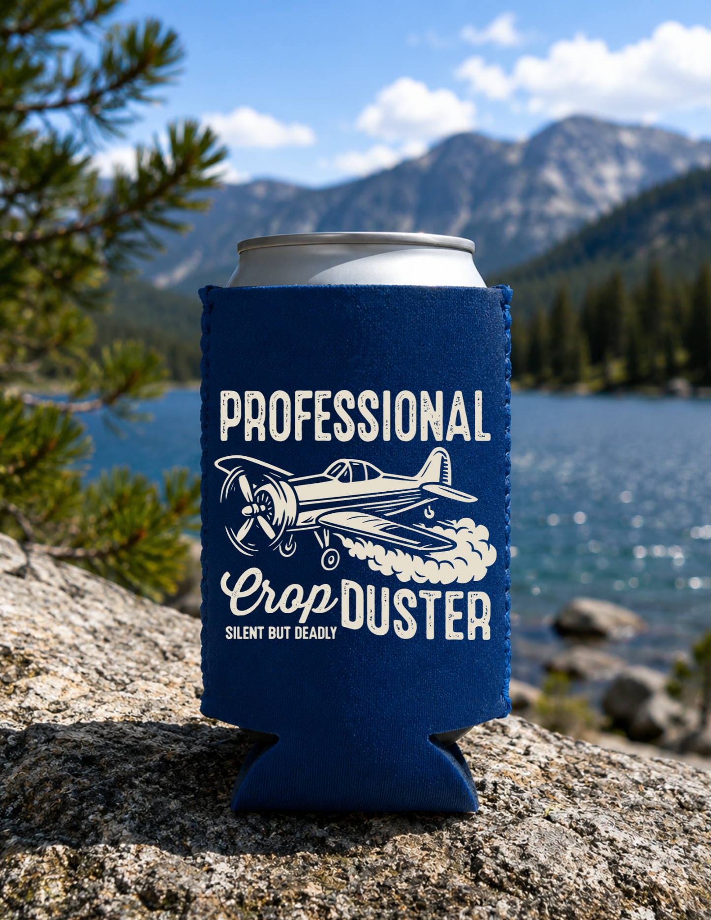 Professional Crop Duster DTF Koozie