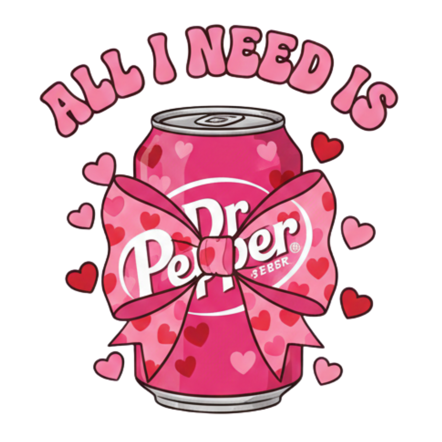 Dr. Pepper theme DTF Transfer