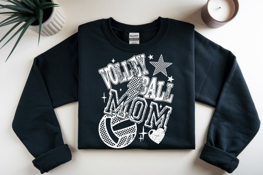 Volley ball Mom (white font) DTF Transfer