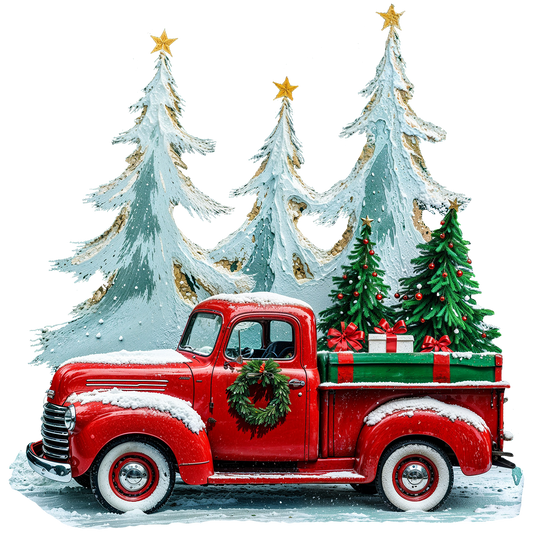Winter Truck DTF Transfer
