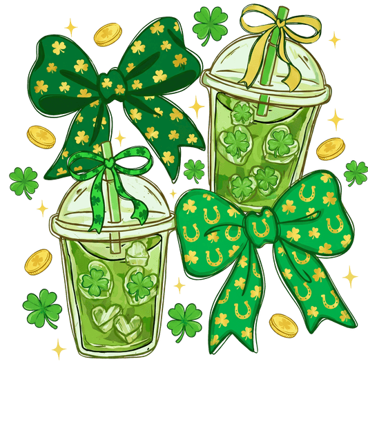 Lucky Iced Drinks DTF Transfer