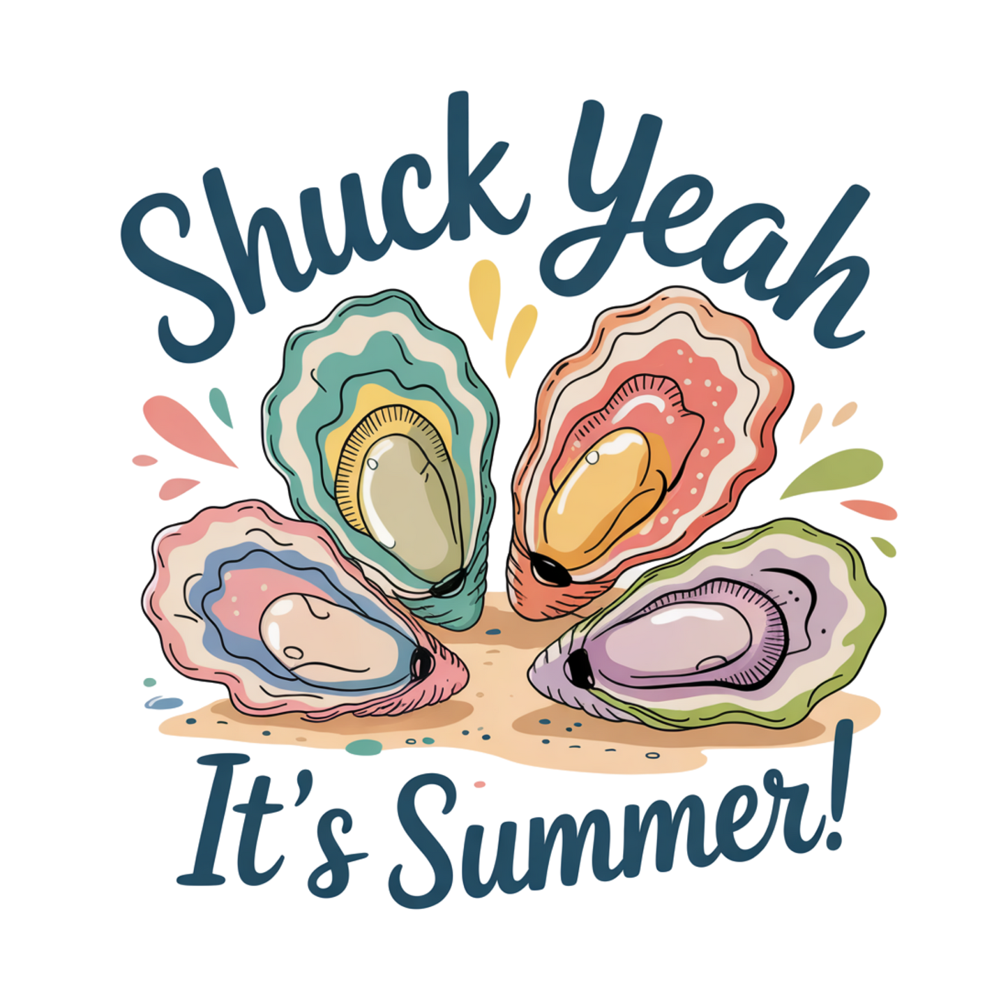 Shuck yeah it's summer DTF Transfer