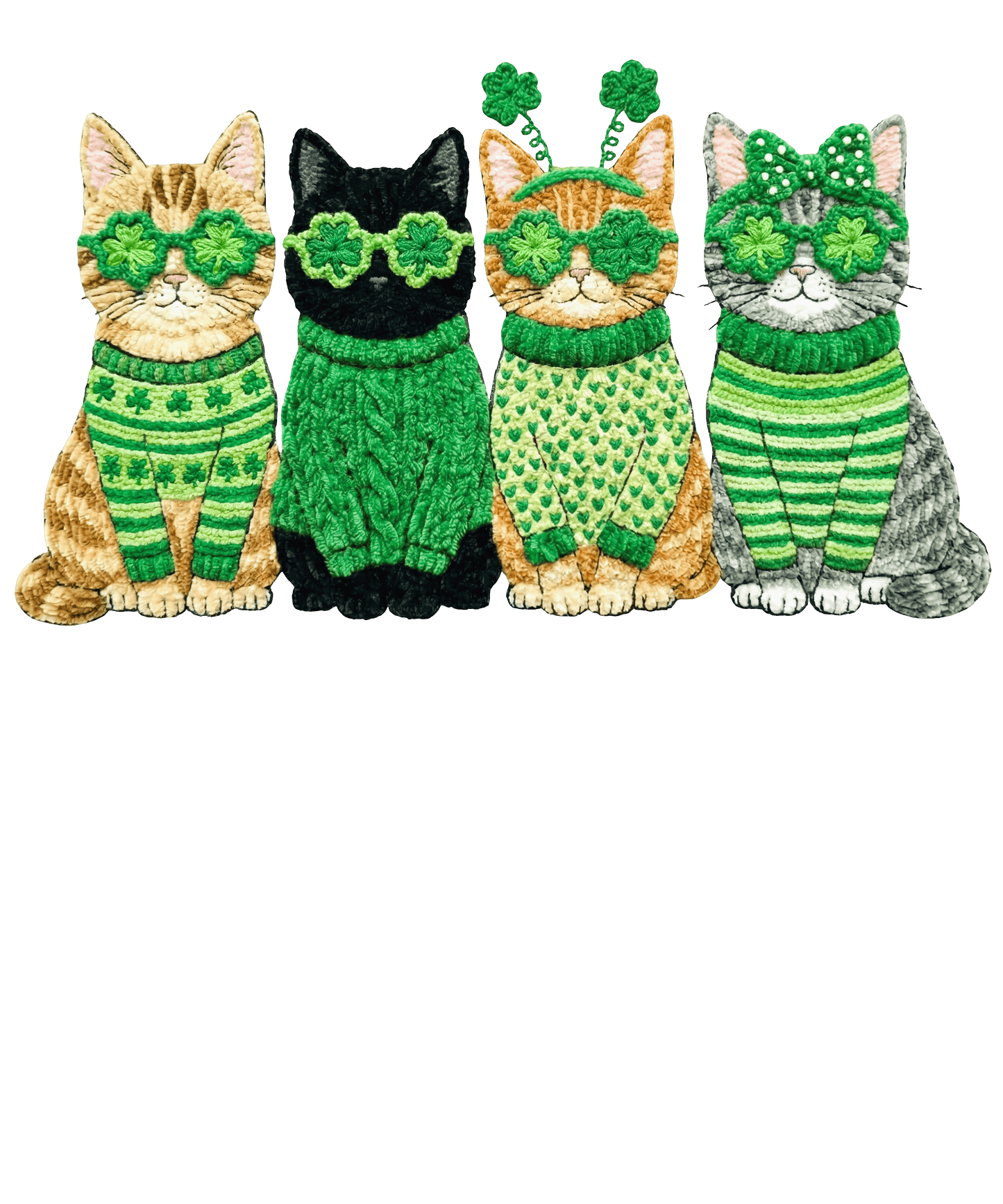 Lucky Kitties DTF Transfer