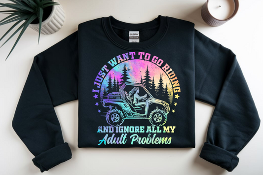 Just want to go riding DTF Transfer