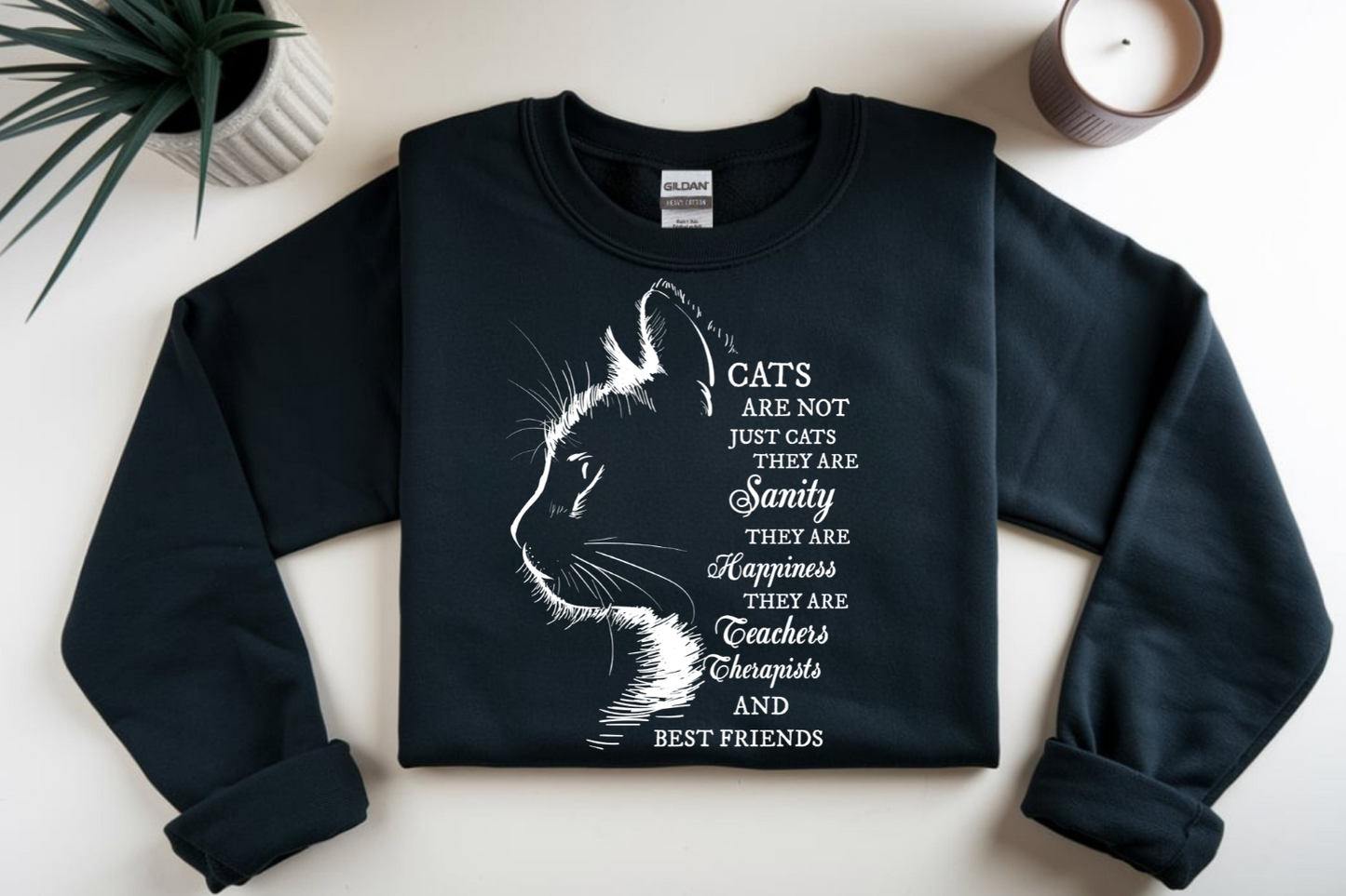 Cats are not just cats..... (white font) DTF Transfer