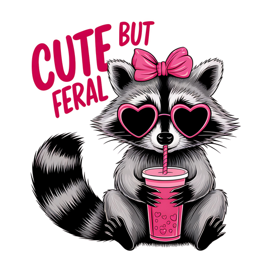Cute but feral DTF Transfer