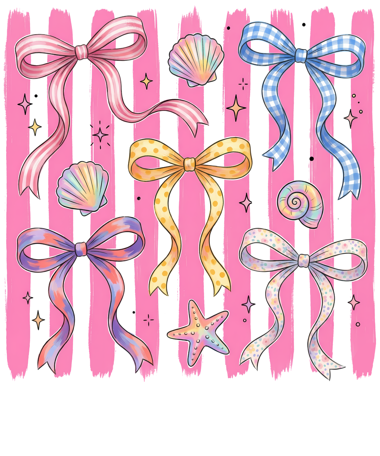 Beach Bows DTF Transfer