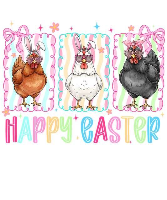 Chicken Easter DTF Transfer