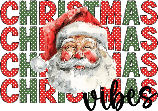 Christmas Vibes DTF Transfer