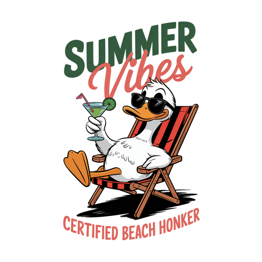 Certified beach honker DTF Transfer