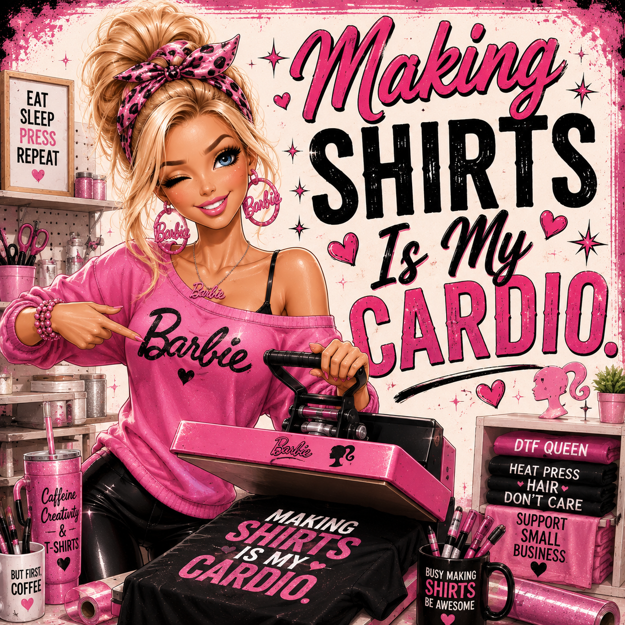 Making shirts is my Cardio DTF Transfers