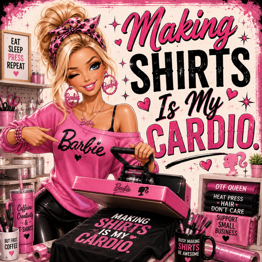 Making shirts is my Cardio DTF Transfers