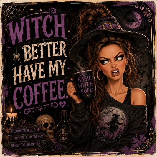 Witch better have my coffee DTF Transfers