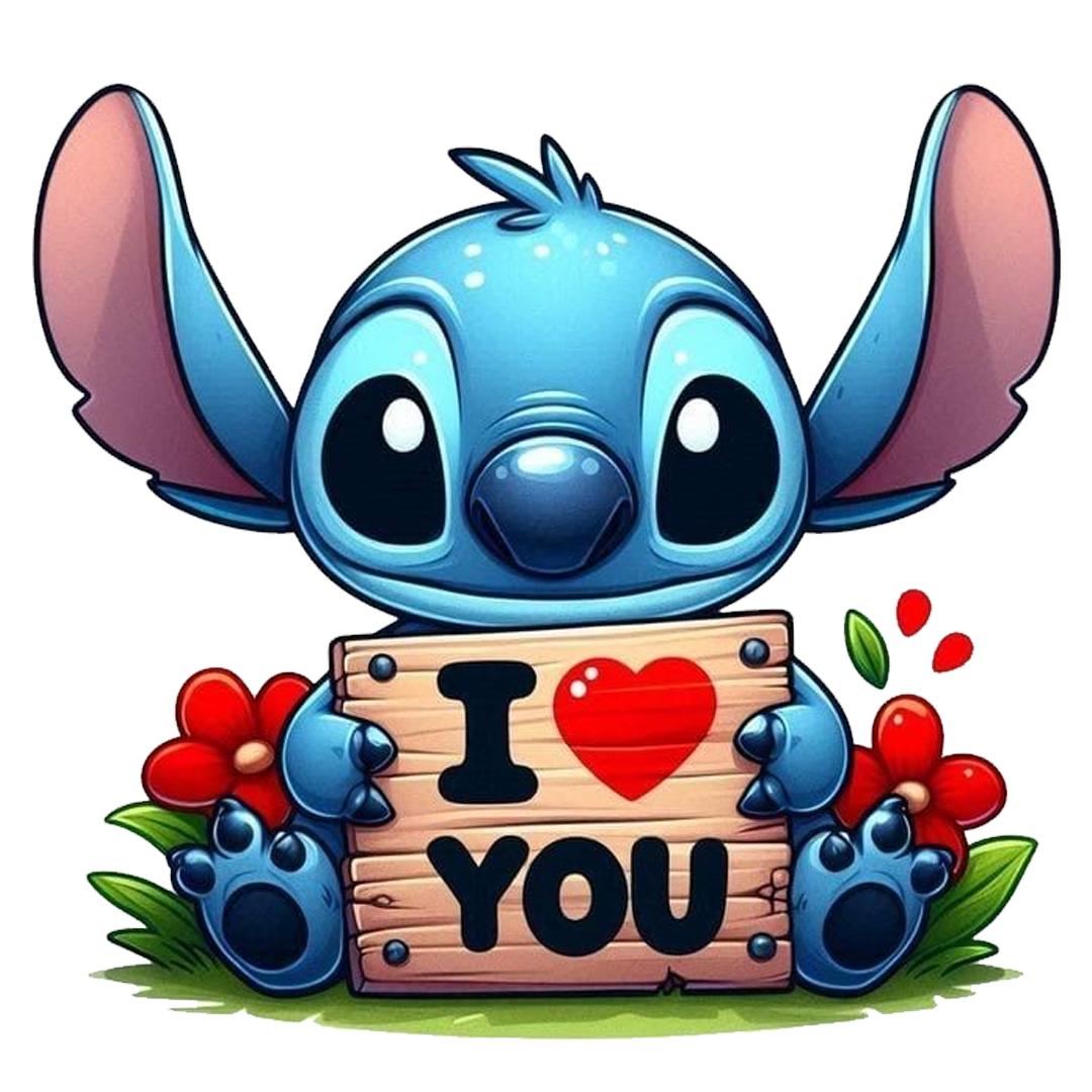 I love you Stitch DTF Transfer
