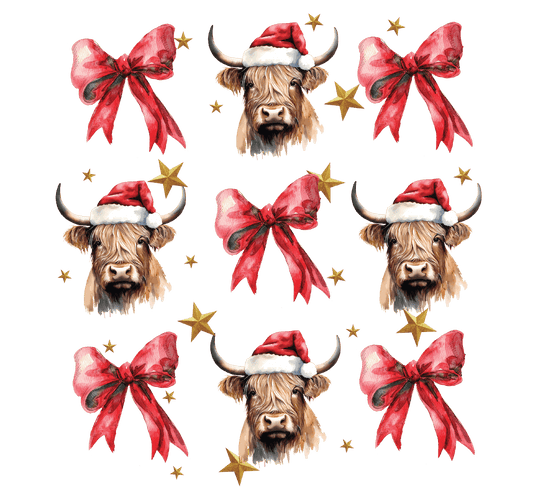 Highlander Christmas DTF Transfer