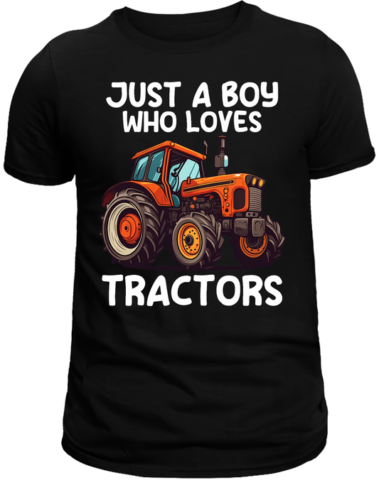 Just a boy who loves tractors DTF Transfer