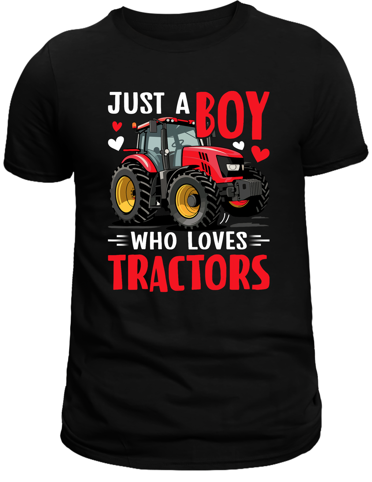 A boy who loves tractors DTF Transfer