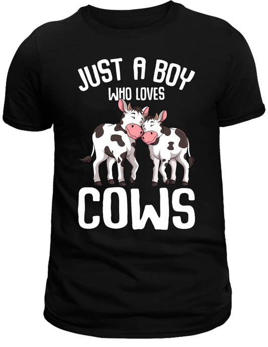 Just a boy who loves cows DTF Transfer