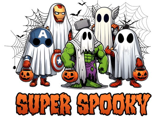 Super Hero Spooky DTF Transfer