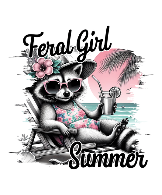 Feral Girl Summer DTF Transfer