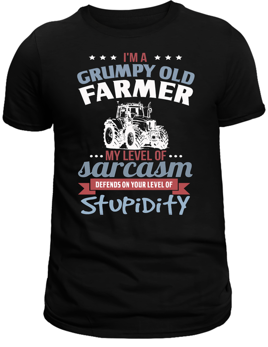 I'm a grumpy old farmer DTF Transfer