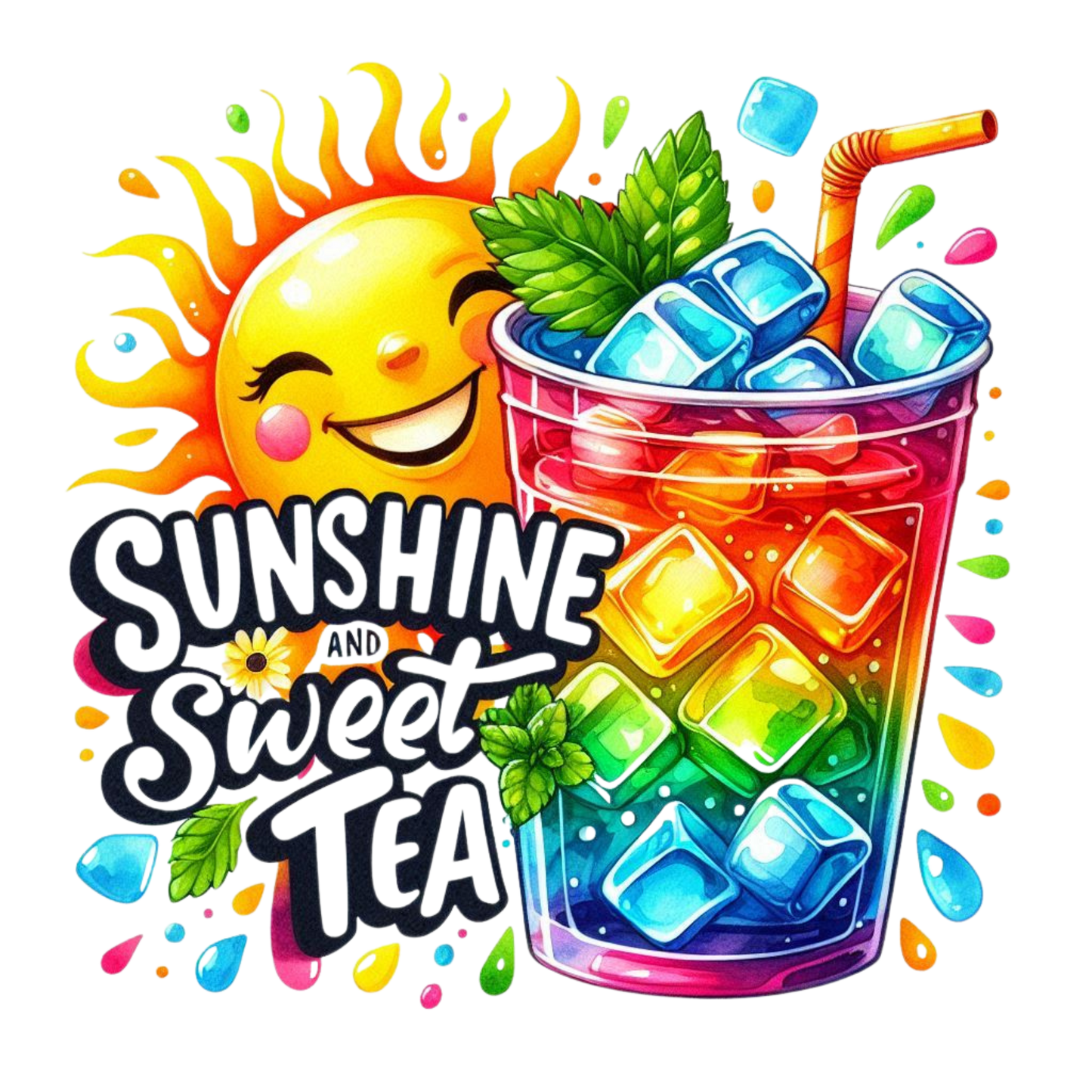 Sunshine & Sweet tea DTF Transfer
