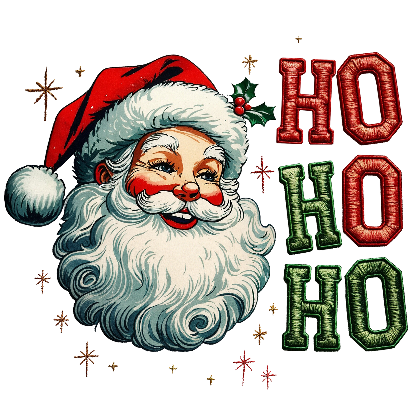 Santa Ho Ho Ho DTF Transfer