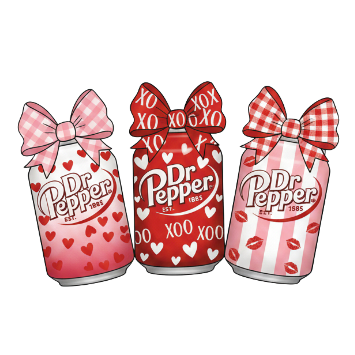 Bow Dr. Pepper DTF Transfer
