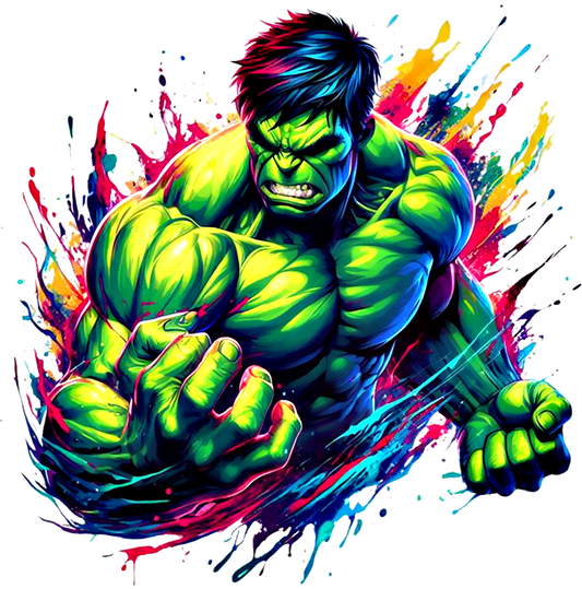 Colorful Hulk DTF Transfer