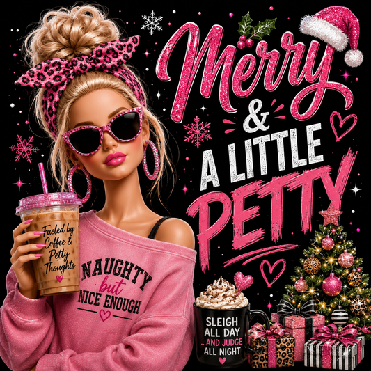 Merry & a little Petty DTF Transfers