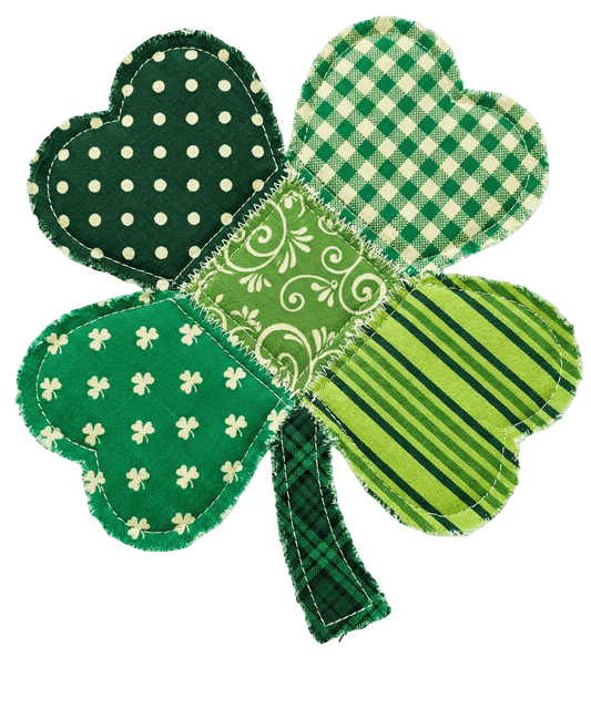 Fabric Patch 4 Leaf Clover DTF Transfer