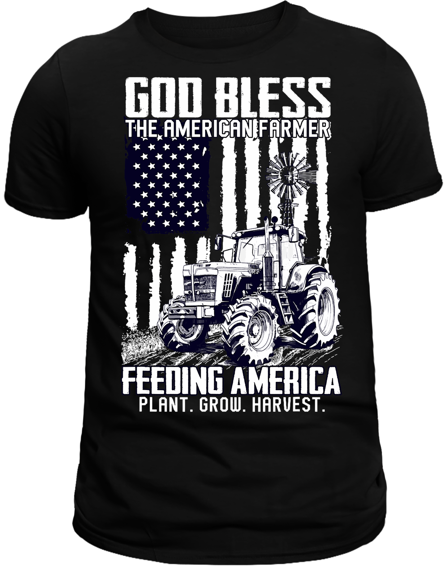 God Bless American farmers DTF Transfer