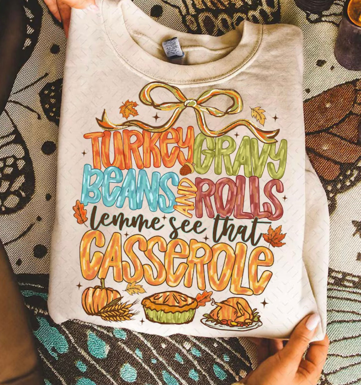 “Turkey, Gravy, Beans & Rolls” theme T-Shirt