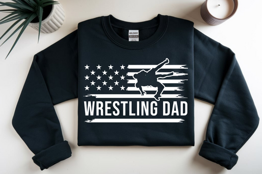 Wrestling Dad (white font) DTF Transfer